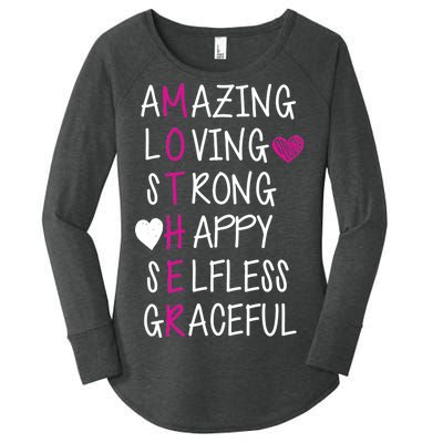 Amazing Loving Strong Happy Mother Women's Perfect Tri Tunic Long Sleeve Shirt