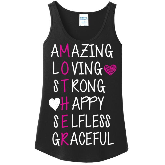 Amazing Loving Strong Happy Mother Ladies Essential Tank