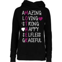 Amazing Loving Strong Happy Mother Womens Funnel Neck Pullover Hood