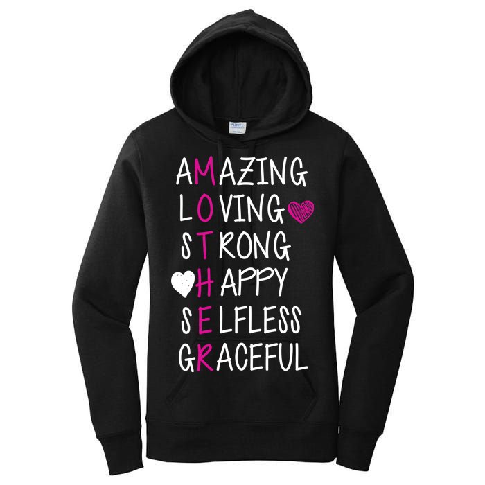 Amazing Loving Strong Happy Mother Women's Pullover Hoodie