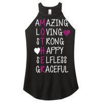 Amazing Loving Strong Happy Mother Women’s Perfect Tri Rocker Tank