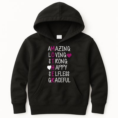 Amazing Loving Strong Happy Mother Kids Hoodie