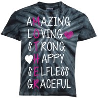 Amazing Loving Strong Happy Mother Kids Tie-Dye T-Shirt