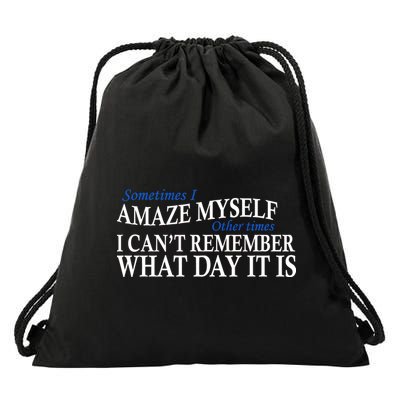 Amazing Myself Drawstring Bag