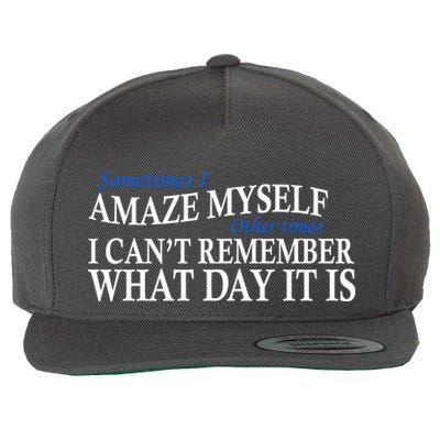 Amazing Myself Wool Snapback Cap