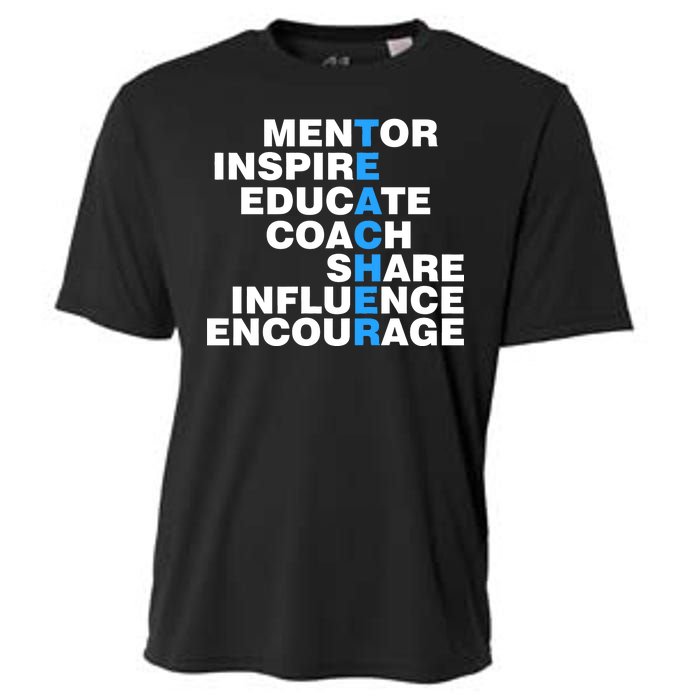 Amazing Teacher Mentor Cooling Performance Crew T-Shirt