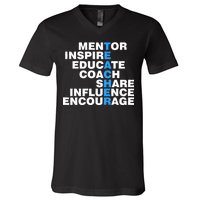 Amazing Teacher Mentor V-Neck T-Shirt