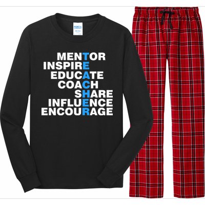 Amazing Teacher Mentor Long Sleeve Pajama Set