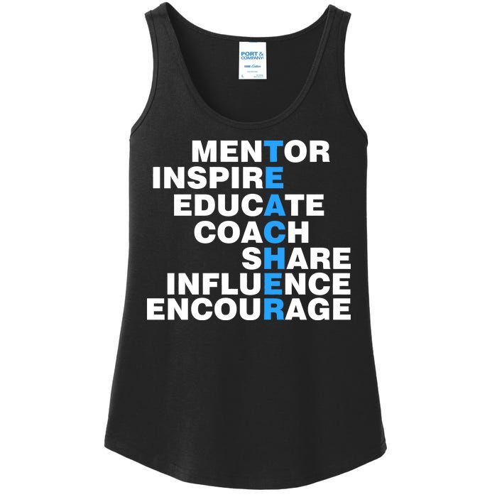 Amazing Teacher Mentor Ladies Essential Tank