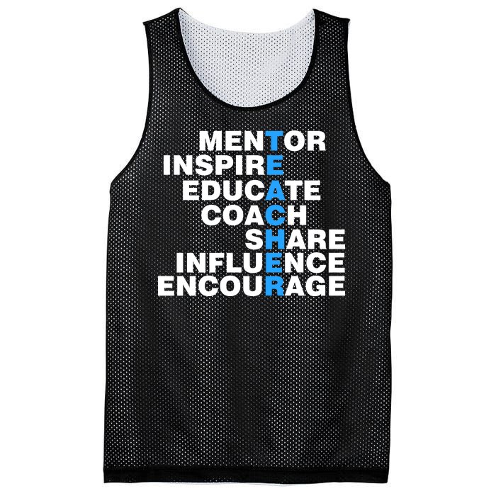 Amazing Teacher Mentor Mesh Reversible Basketball Jersey Tank