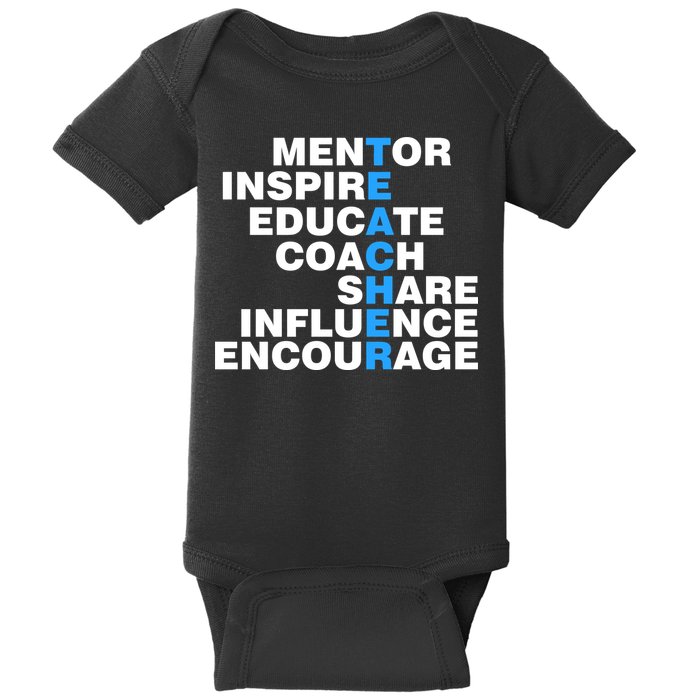 Amazing Teacher Mentor Baby Bodysuit