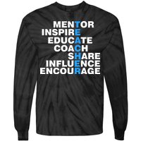 Amazing Teacher Mentor Tie-Dye Long Sleeve Shirt