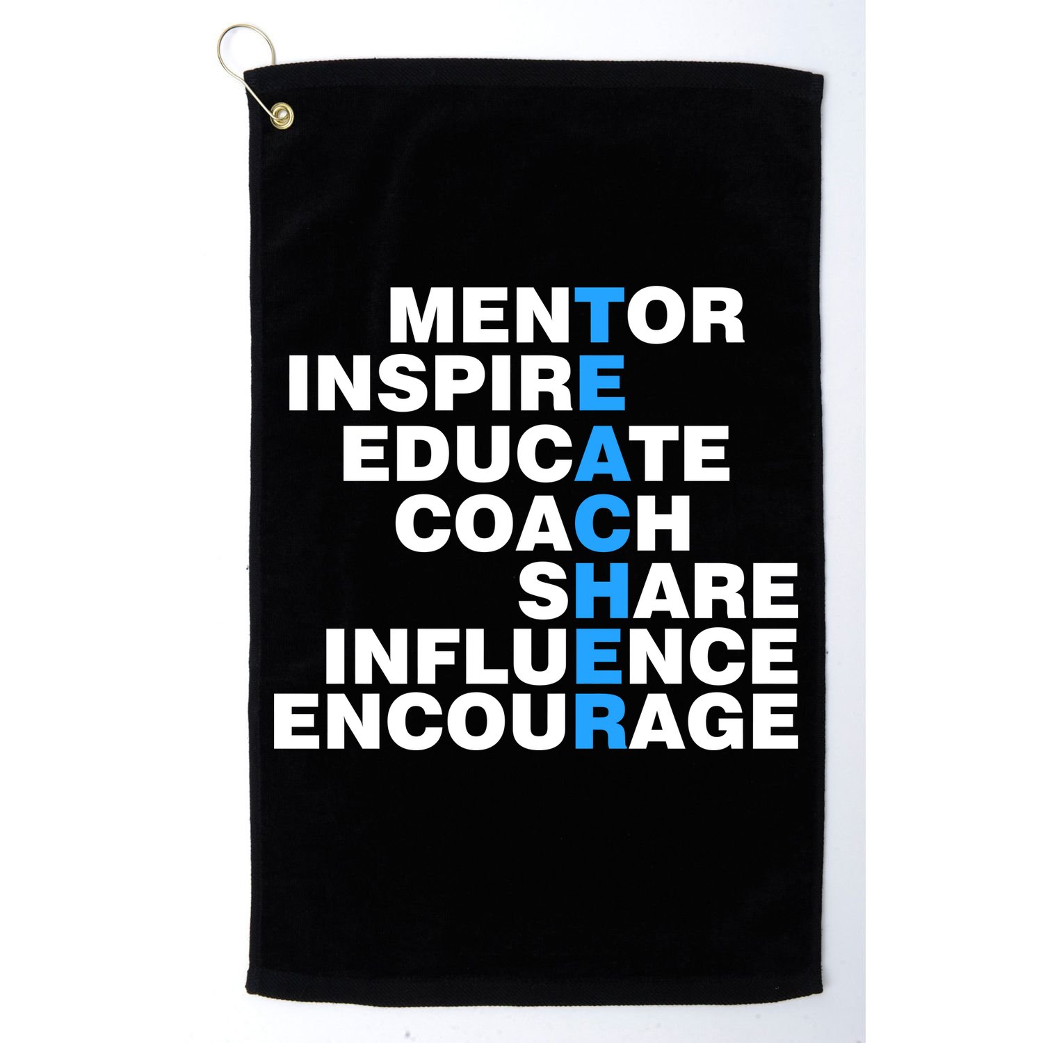 Amazing Teacher Mentor Golf Towel