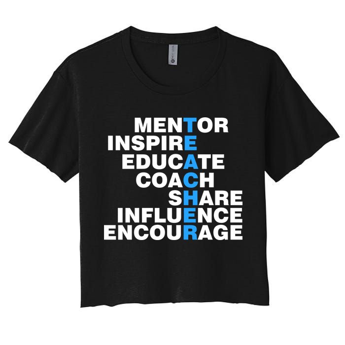 Amazing Teacher Mentor Crop Top