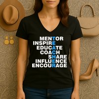 Amazing Teacher Mentor Women's V-Neck T-Shirt