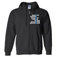 Amazing Teacher Mentor Full Zip Hoodie