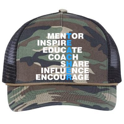 Amazing Teacher Mentor Retro Rope Trucker Hat Cap