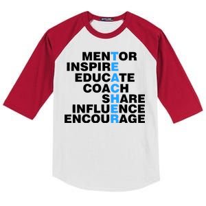 Amazing Teacher Mentor Kids Colorblock Raglan Jersey