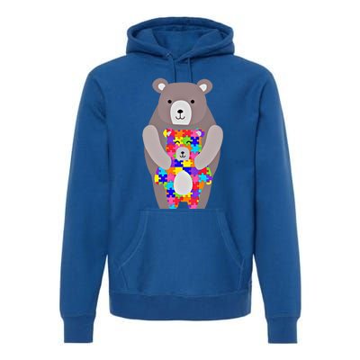 Autism Mama Bear Gift Cute Autistic Hoody Gift Premium Hoodie