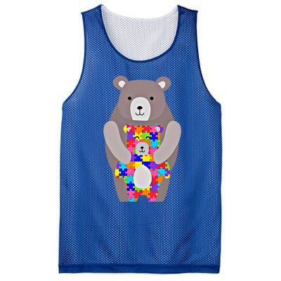 Autism Mama Bear Gift Cute Autistic Hoody Gift Mesh Reversible Basketball Jersey Tank