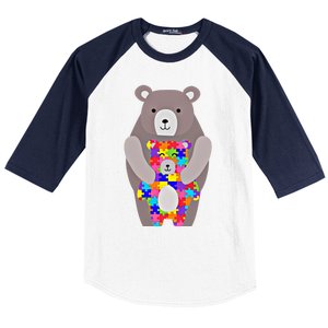 Autism Mama Bear Gift Cute Autistic Hoody Gift Baseball Sleeve Shirt