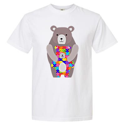 Autism Mama Bear Gift Cute Autistic Hoody Gift Garment-Dyed Heavyweight T-Shirt