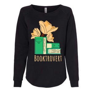 Aesthetic Minimalist Booktrovert Floral Bookish Book Reader Funny Gift Womens California Wash Sweatshirt