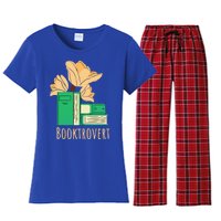 Aesthetic Minimalist Booktrovert Floral Bookish Book Reader Funny Gift Women's Flannel Pajama Set