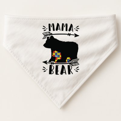 Autism Mama Bear Meaningful Gift Autism Mom Cool Gift USA-Made Doggie Bandana