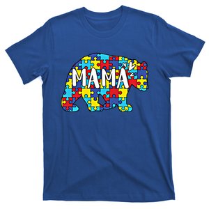 Autism Mama Bear Autism For Mom Mama Bear Puzzle Gift T-Shirt