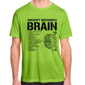 Aircraft Mechanic Brain Aircraft Mechanic Gift Adult ChromaSoft Performance T-Shirt