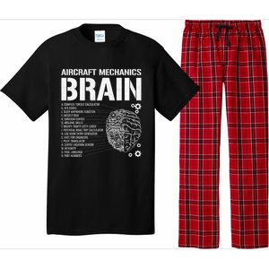 Aircraft Mechanic Brain Aircraft Mechanic Gift Pajama Set