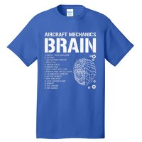 Aircraft Mechanic Brain Aircraft Mechanic Gift Tall T-Shirt