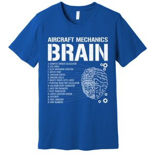 Aircraft Mechanic Brain Aircraft Mechanic Gift Premium T-Shirt