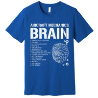 Aircraft Mechanic Brain Aircraft Mechanic Gift Premium T-Shirt