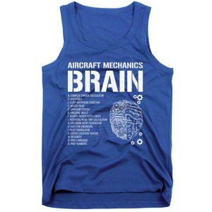 Aircraft Mechanic Brain Aircraft Mechanic Gift Tank Top