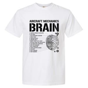 Aircraft Mechanic Brain Aircraft Mechanic Gift Garment-Dyed Heavyweight T-Shirt