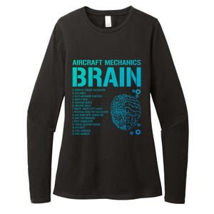 Aircraft Mechanic Brain Aircraft Mechanic Gift Womens CVC Long Sleeve Shirt