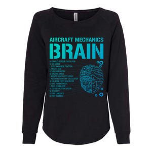 Aircraft Mechanic Brain Aircraft Mechanic Gift Womens California Wash Sweatshirt