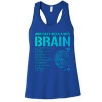 Aircraft Mechanic Brain Aircraft Mechanic Gift Women's Racerback Tank