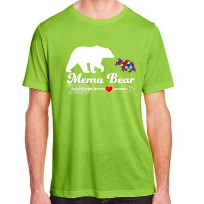 Autism Mema Bear Puzzle Autism Awareness Autistic Support Gift Adult ChromaSoft Performance T-Shirt