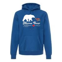 Autism Mema Bear Puzzle Autism Awareness Autistic Support Gift Premium Hoodie