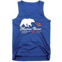 Autism Mema Bear Puzzle Autism Awareness Autistic Support Gift Tank Top