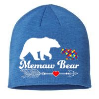 Autism Memaw Bear Puzzle Autism Awareness Autistic Support Funny Gift Sustainable Beanie