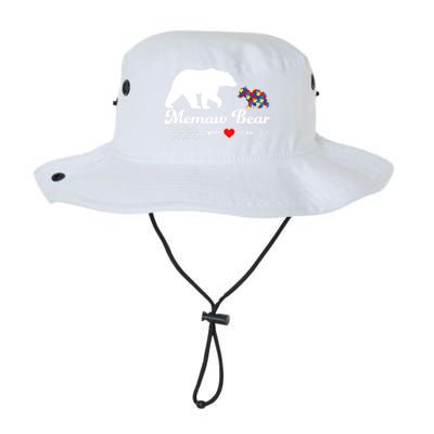 Autism Memaw Bear Puzzle Autism Awareness Autistic Support Funny Gift Legacy Cool Fit Booney Bucket Hat