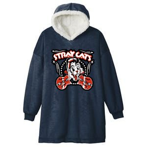 Animals Music Band Stray Cats Band Artwork Hooded Wearable Blanket