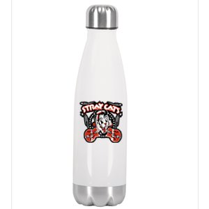 Animals Music Band Stray Cats Band Artwork Stainless Steel Insulated Water Bottle