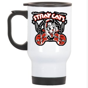 Animals Music Band Stray Cats Band Artwork Stainless Steel Travel Mug