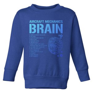 Aircraft Mechanic Brain Aircraft Mechanic Gift Toddler Sweatshirt