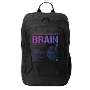 Aircraft Mechanic Brain Aircraft Mechanic Gift City Backpack